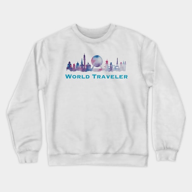 World Traveler Crewneck Sweatshirt by MickeyBlog.com